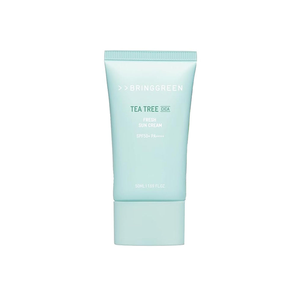 Tea Tree Cica Fresh Sun Cream SPF 50+ PA++++ Korean Tinted Mineral Sunscreen