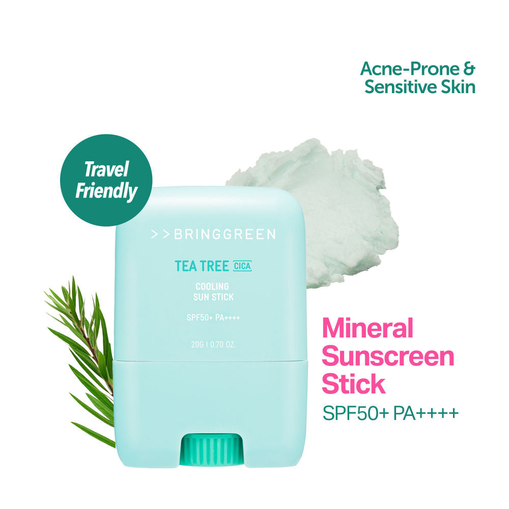 Tea Tree Cica Cooling Sun Stick SPF 50+ PA++++ For Acne-Prone & Sensitive Skin
