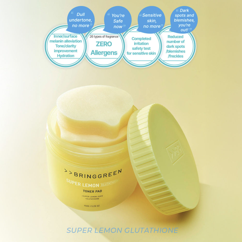 Super Lemon Glutathione Toner Pad