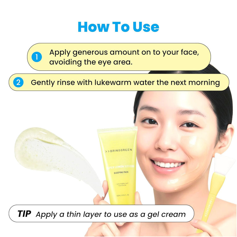 Super Lemon Glutathione Sleeping Pack