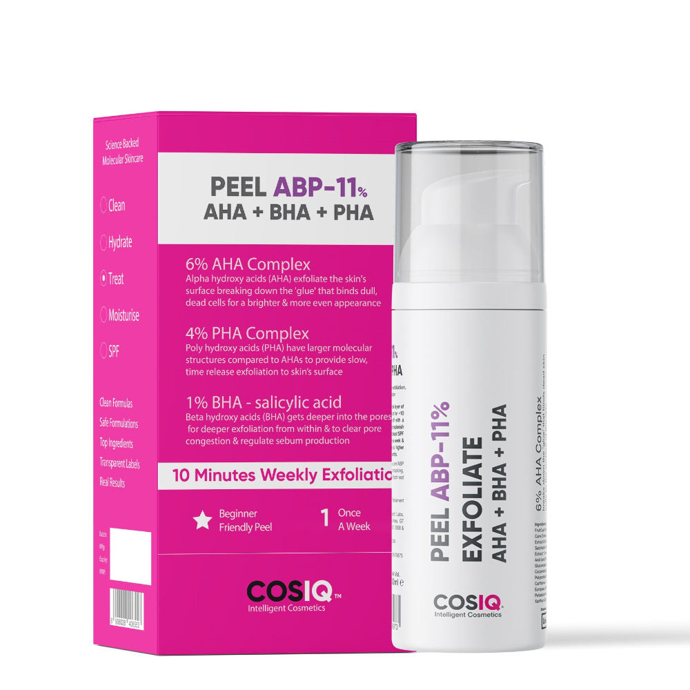 Peel ABP-11% Exfoliate AHA + BHA + PHA Beginner Friendly Serum