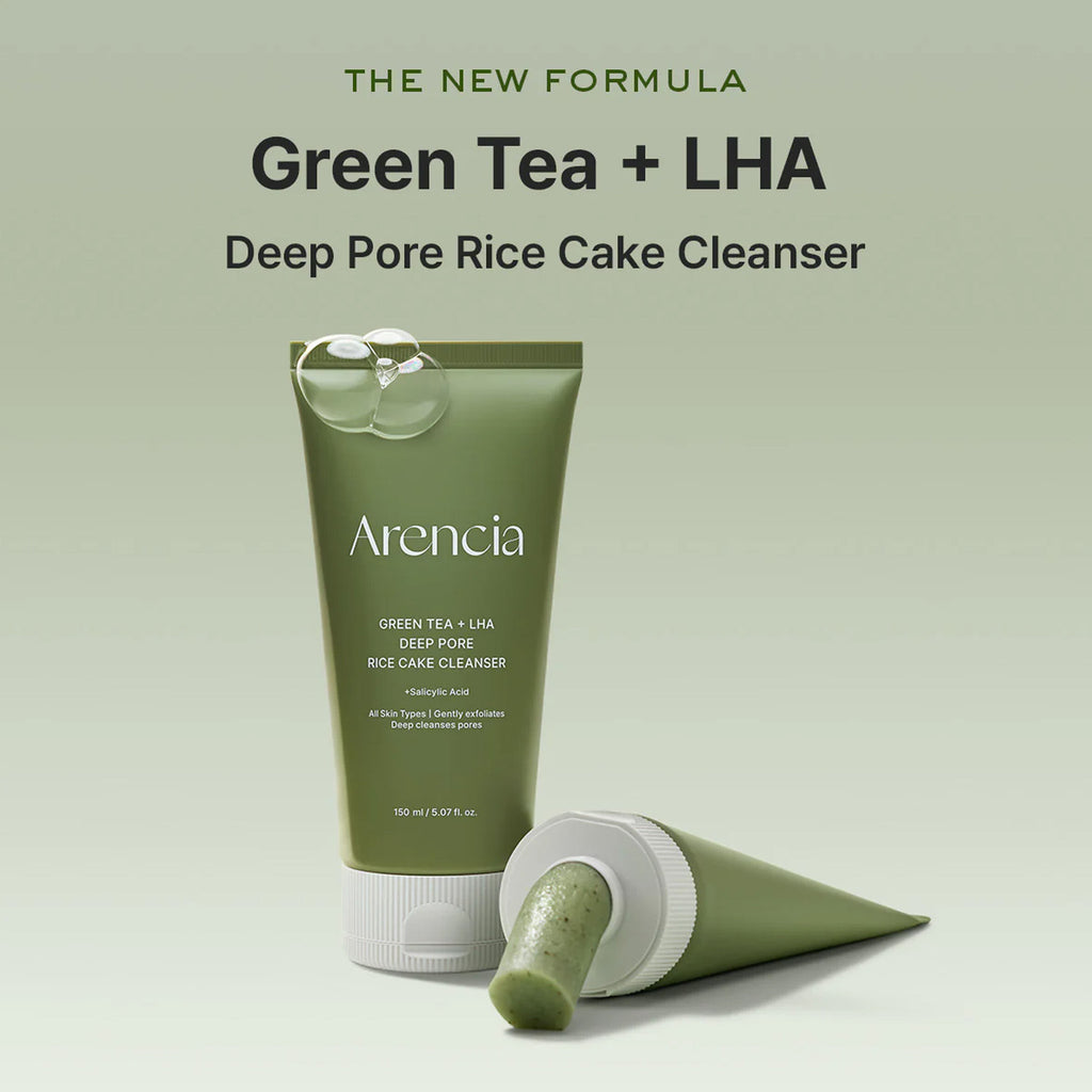 Green Tea + LHA Deep Pore Rice Cake Cleanser
