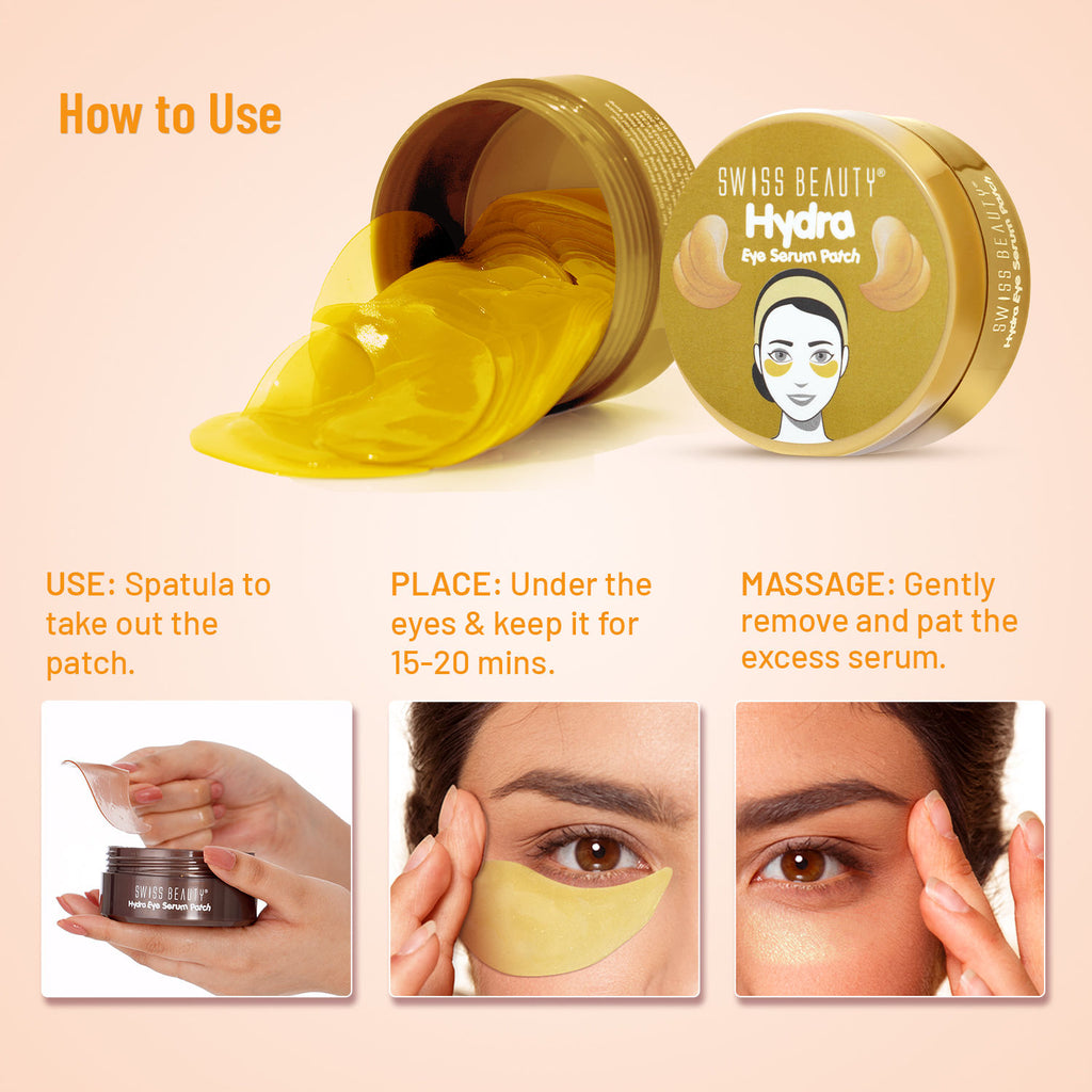 Hydra Eye Serum Patches For Dark Circles And Puffiness , Hydrate Skin