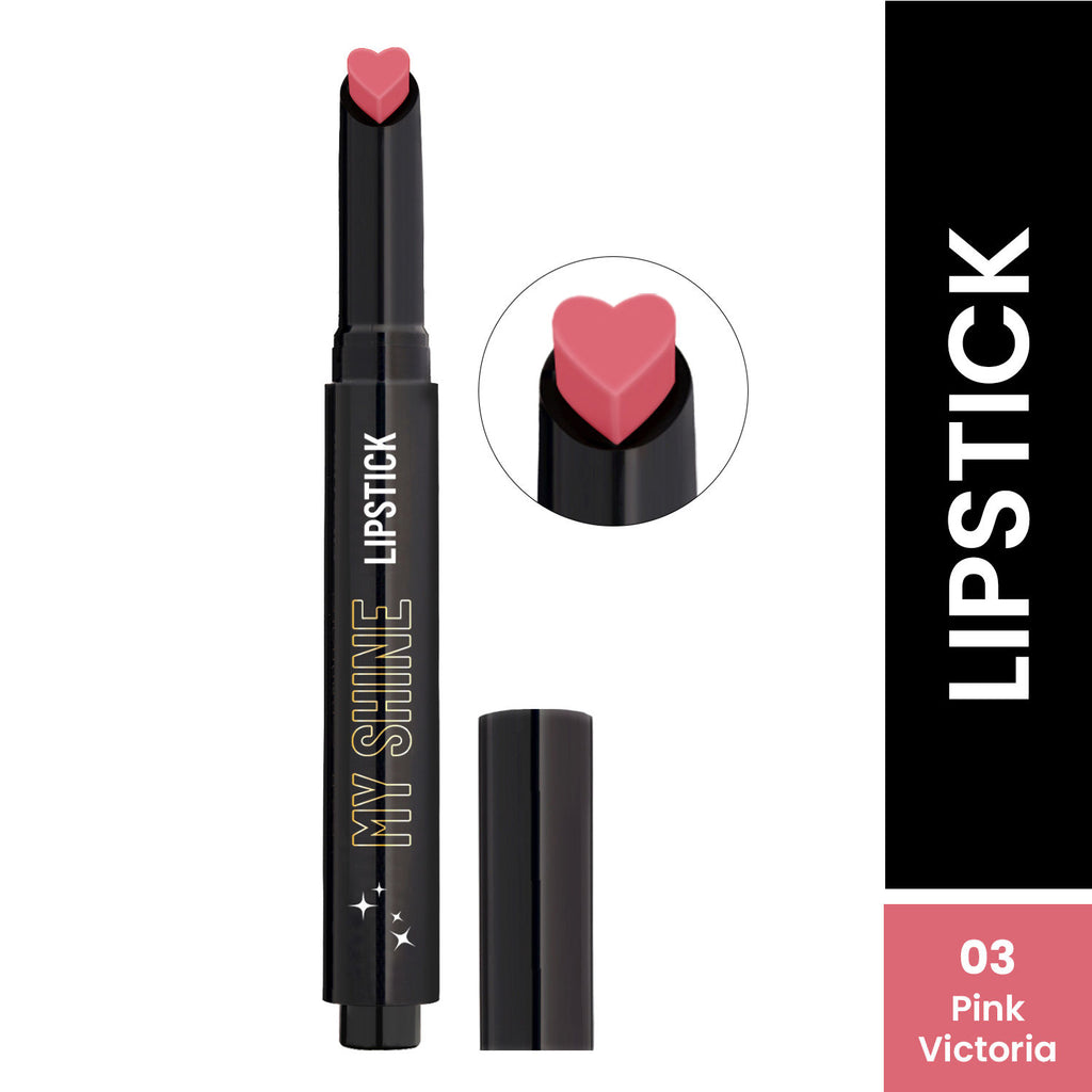 My Shine High Pigmented & Long-Lasting Lipstick Enriched with Vitamin E - 03 Pink Victoria