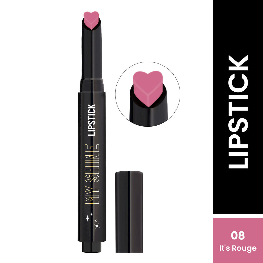 My Shine High Pigmented & Long-Lasting Lipstick Enriched with Vitamin E - 08 Its Rouge