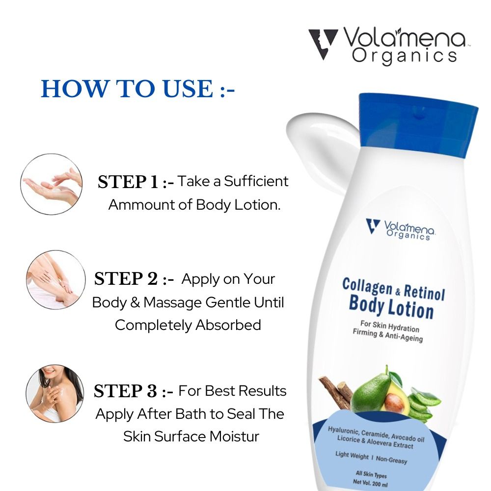 Collagen & Retinol Body Lotion With Hyluronic Acid & Ceramide