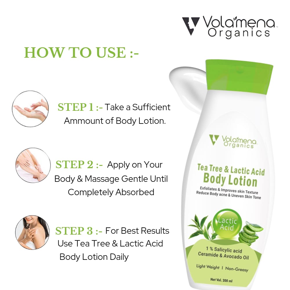 Tea Tree & Lactic Acid Body Lotion With Ceramide