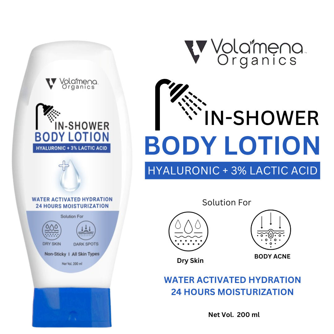 Hyluronic + Lactic Acid In-Shower Body Lotion With Aloevera