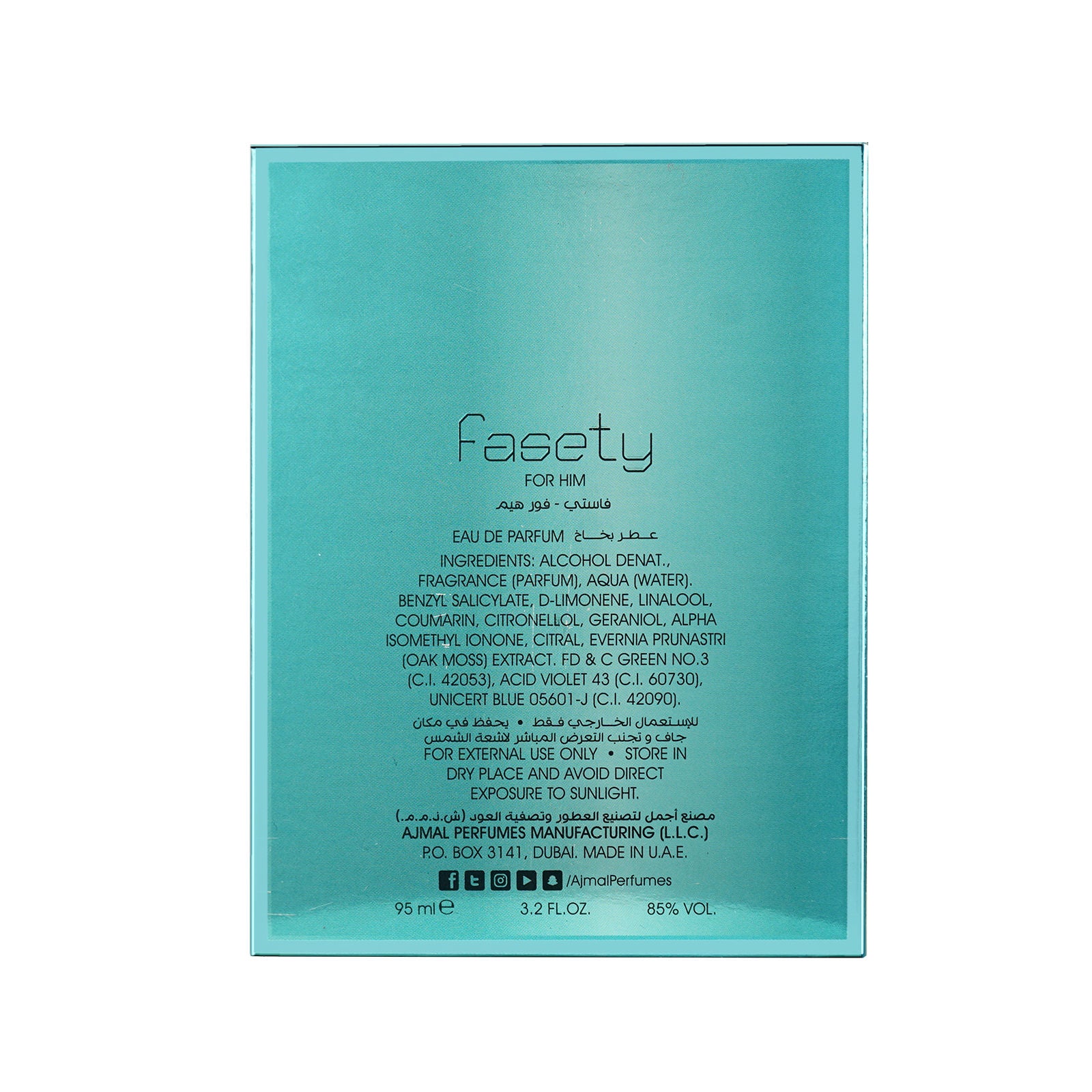 Fasety Eau De Perfume
