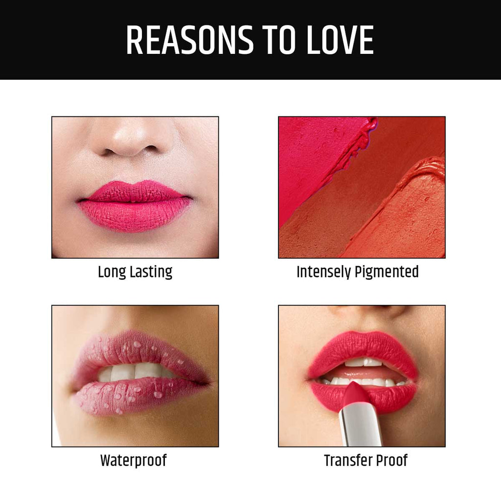 Mega Last Crayon Lipstick, Soft Matte Finish, Non Transfer