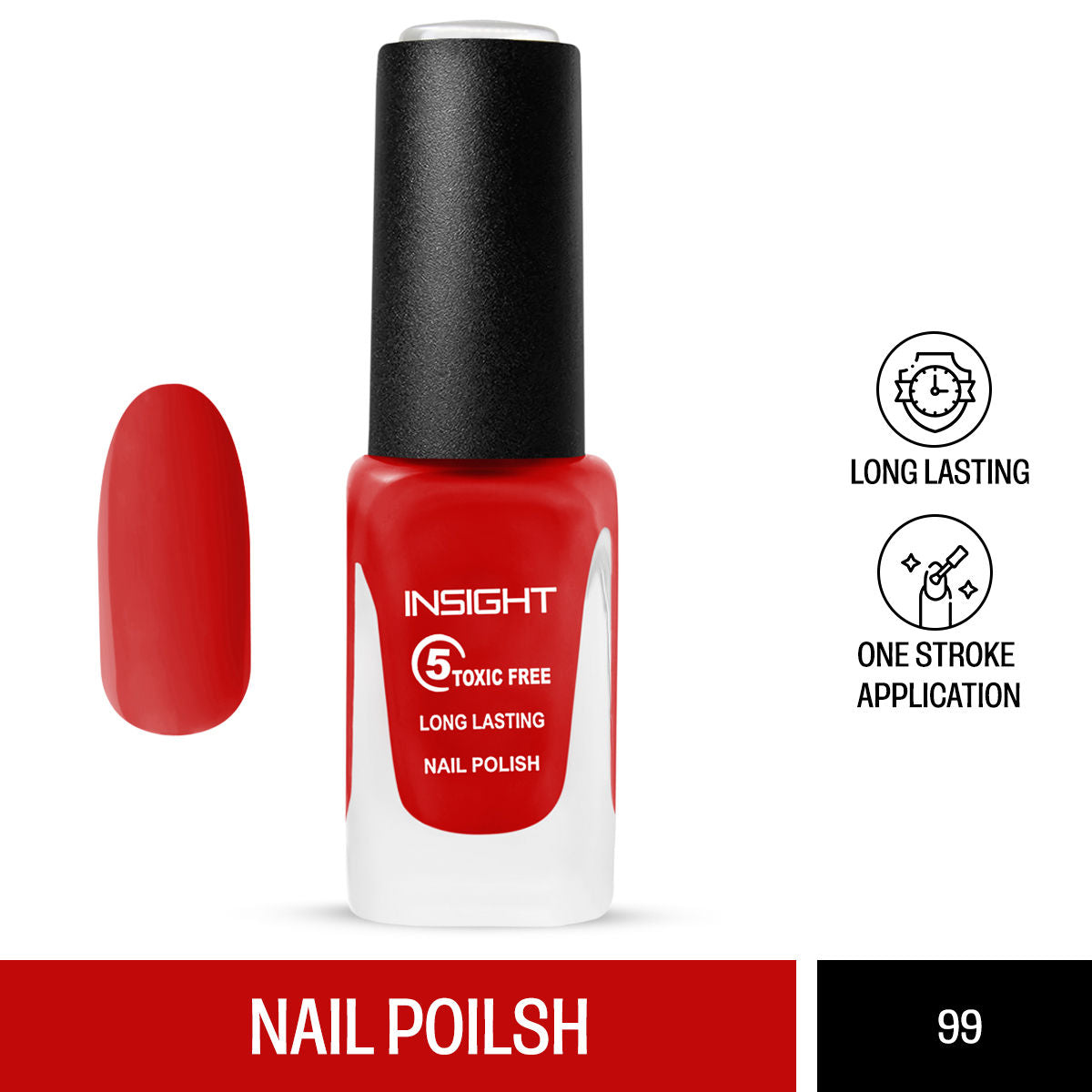5 Toxic Free long lasting Nail Polish - Color 66