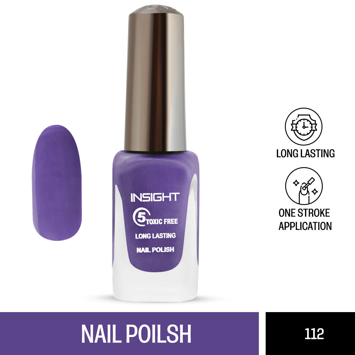 5 Toxic Free long lasting Nail Polish - Color 112