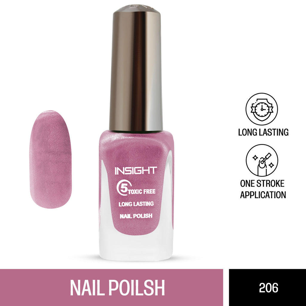 5 Toxic Free long lasting Nail Polish - Color 206