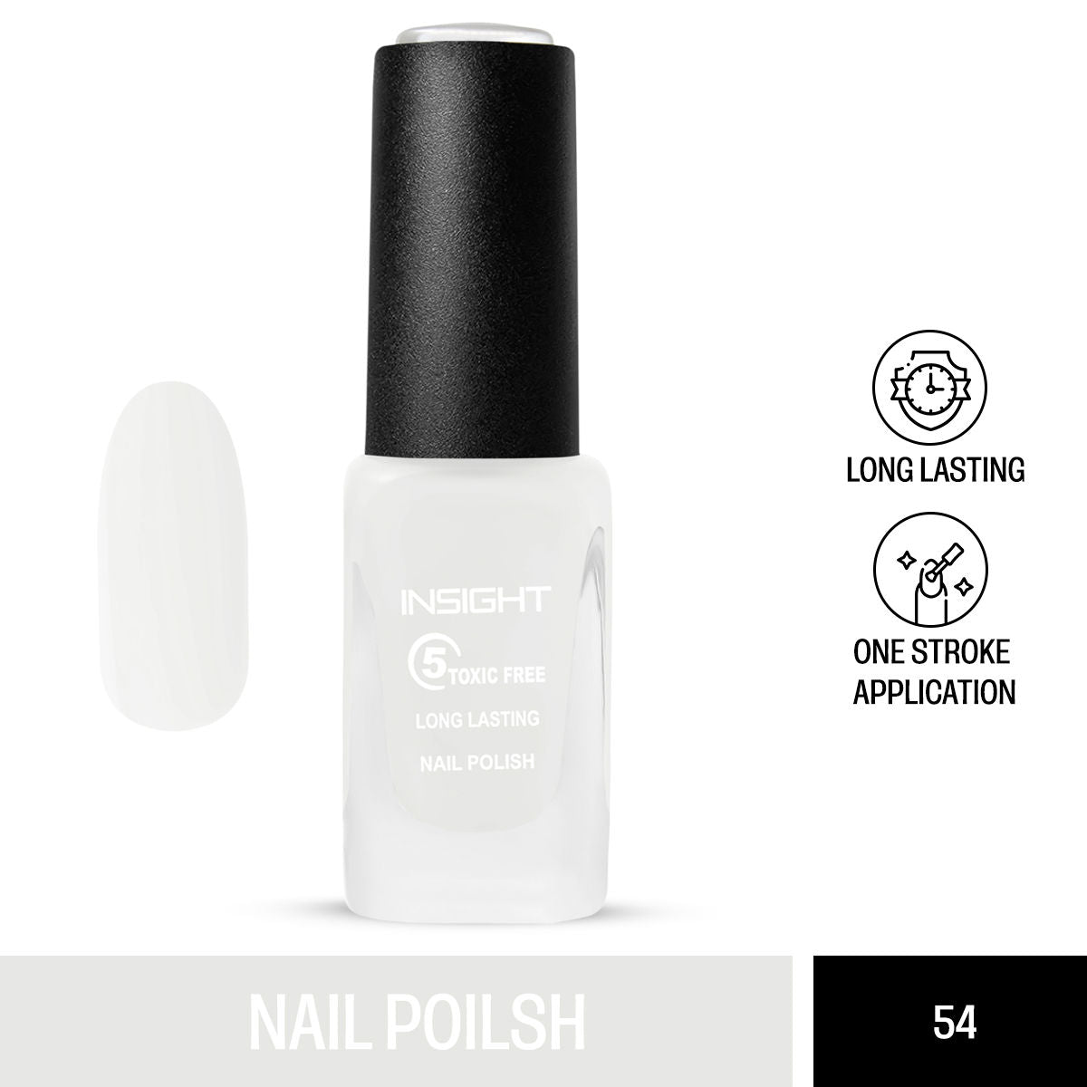 5 Toxic Free long lasting Nail Polish - Color 54