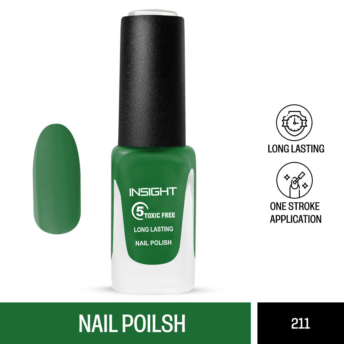 5 Toxic Free long lasting Nail Polish - Color 211