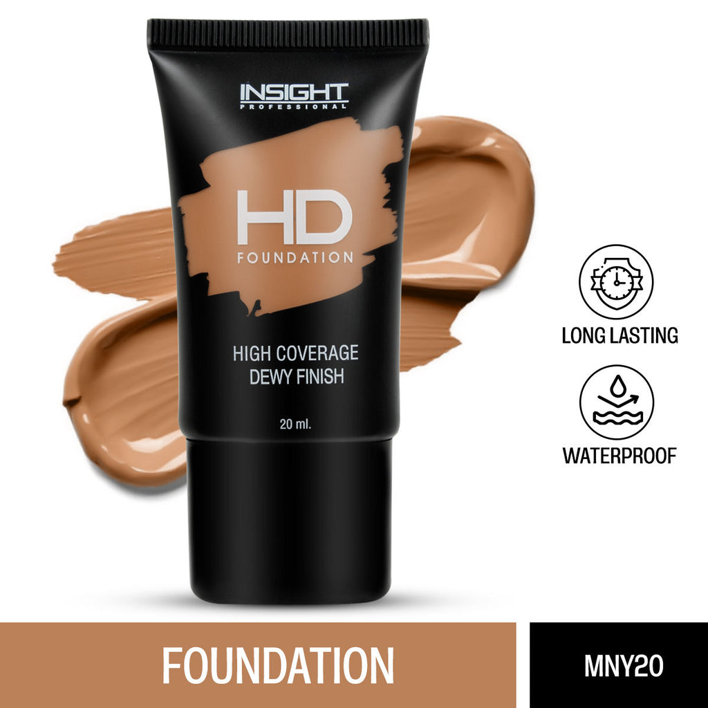 Hd Foundation, Dewy Weightless Finish, Waterproof & Long Wear - Mny 20