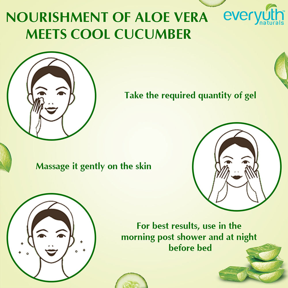 Nourishing Aloe Vera & Cucumber Gel - Aloe Vera gel with Cucumber Extracts