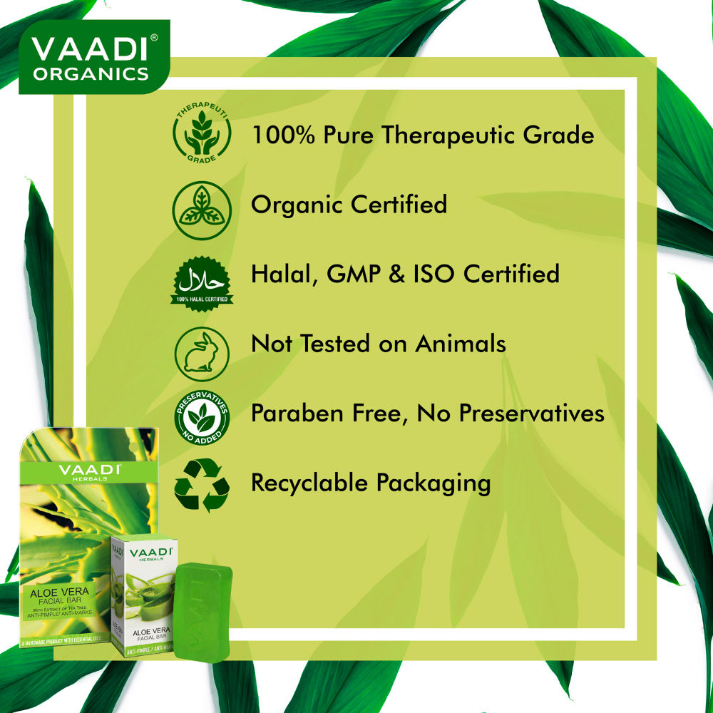 Aloe Vera Facial Bar with Extract of Tea Tree