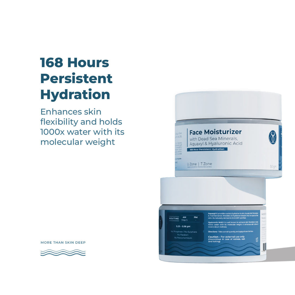 Hydraing Face Moisturiser With Dead Sea Minerals, Aquaxyl & Hyaluronic Acid
