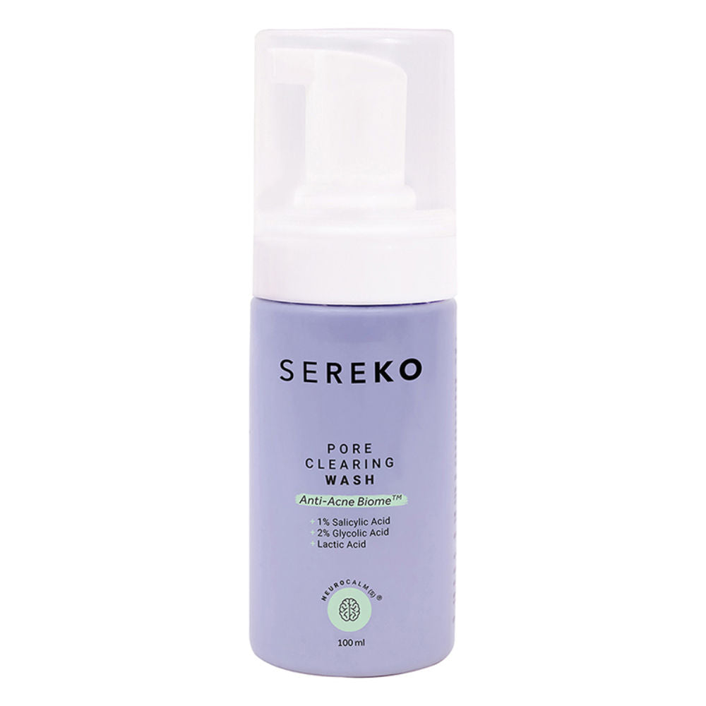 Pore-Clearing Face Wash with 1% Salicylic Acid, 2% Glycolic Acid for Active Acne,Oil Control