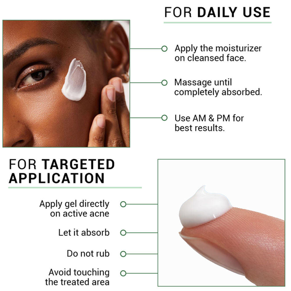 Oil Clear Face Moisturizer with Lactic Acid & NMF for Oily, Acne-Prone & Combination Skin