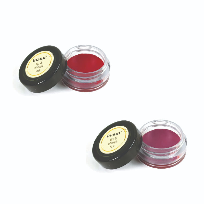 Lip and Cheek Tint Coral and Port Wine with Shea Butter and Organic
