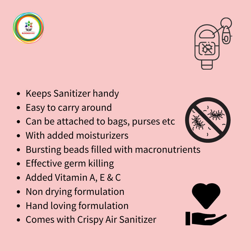 Lambie holder with sanitizer