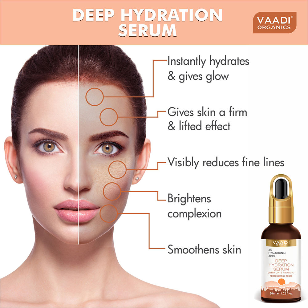 Deep Hydration Serum With 2% Hyaluronic Acid & Oats Protein