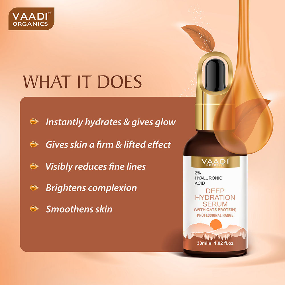 Deep Hydration Serum With 2% Hyaluronic Acid & Oats Protein