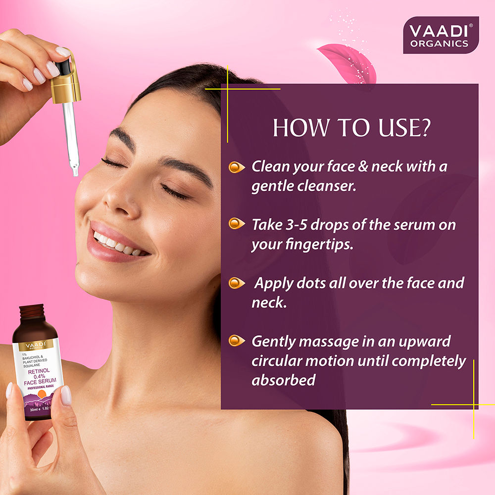 Retinol 0.4% Face Serum With 1% Baluchiol & Plant Derived Squalane
