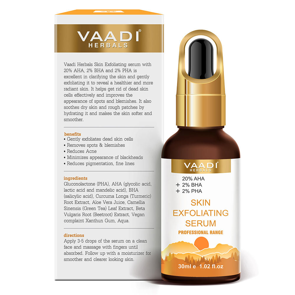 Skin Exfoliating Serum With 20% AHA & 2% BHA & 2% PHA
