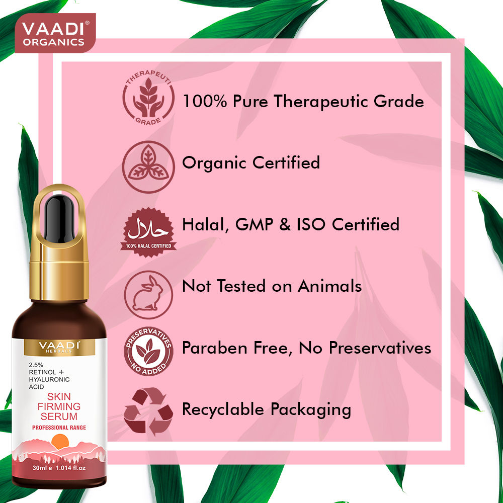 Skin Firming Serum With 2.5% Retinol & Hyaluronic Acid