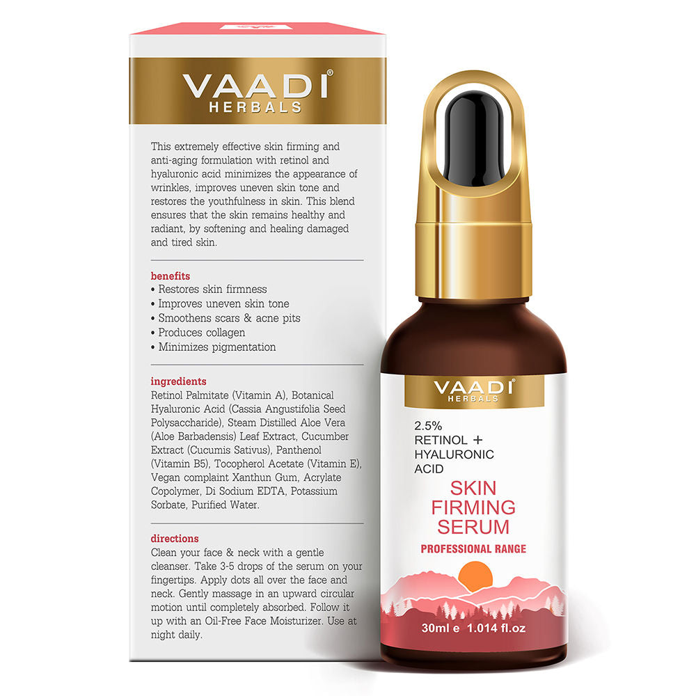 Skin Firming Serum With 2.5% Retinol & Hyaluronic Acid