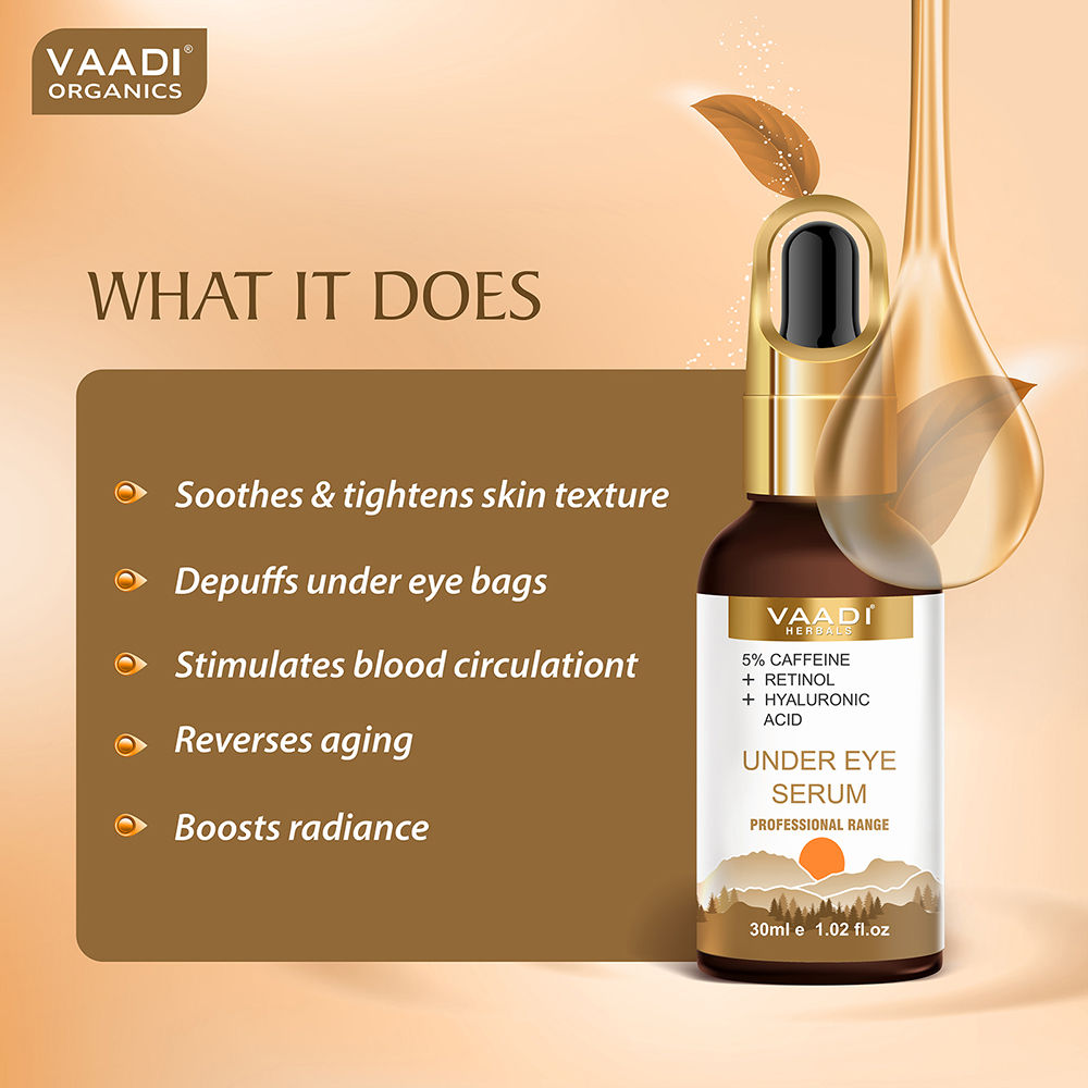 Under Eye Serum With 5% Caffeine & Retinol & Hyaluronic Acid