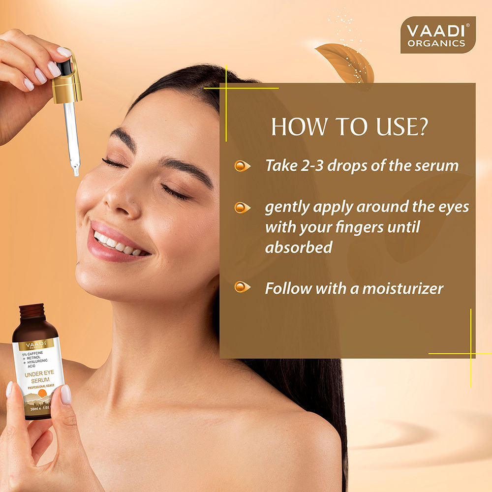 Under Eye Serum With 5% Caffeine & Retinol & Hyaluronic Acid
