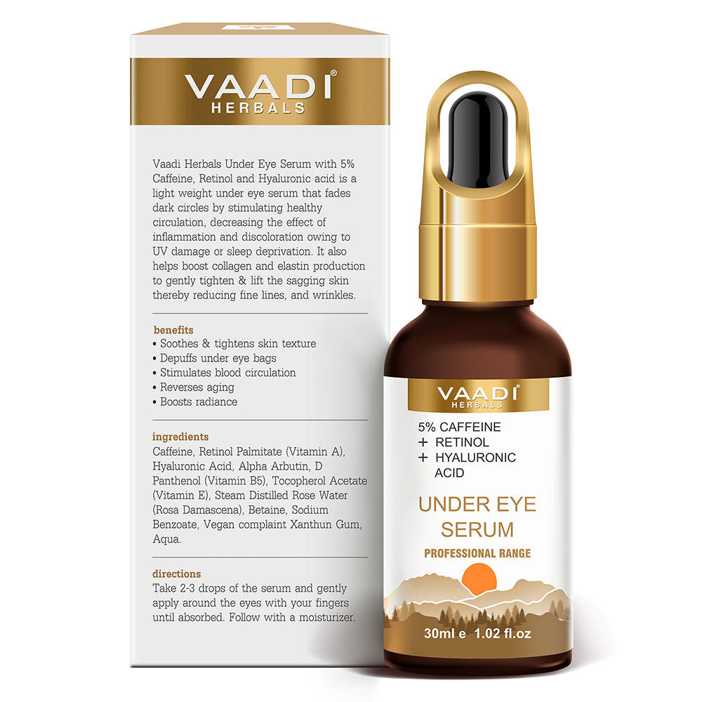 Under Eye Serum With 5% Caffeine & Retinol & Hyaluronic Acid