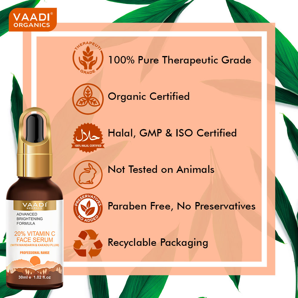 20% Vitamin C Face Serum With Advanced Brightening Formula