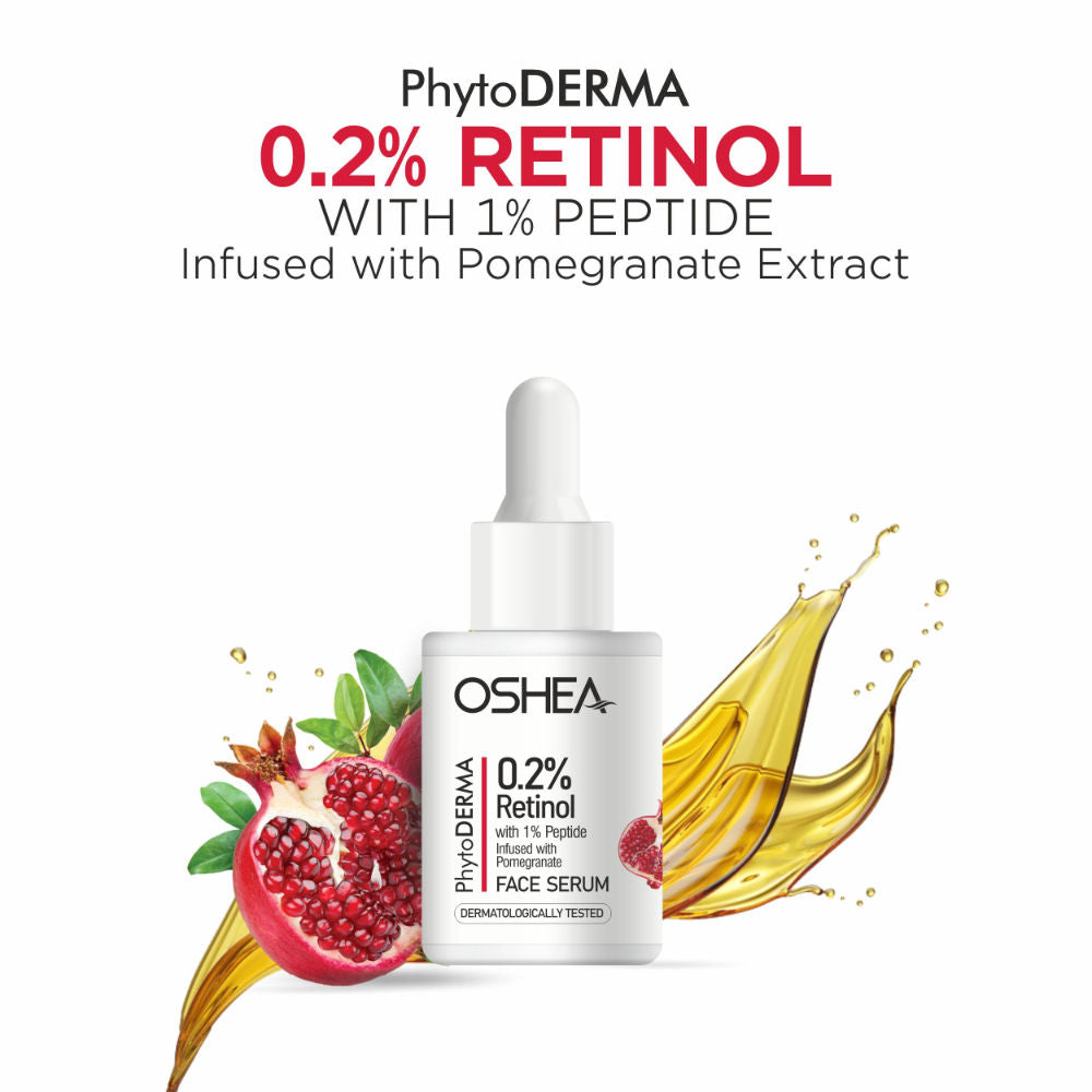 Phytoderma Face Serum With 0.2% Retinol & Pomegranate Extract Reduces Fine Lines