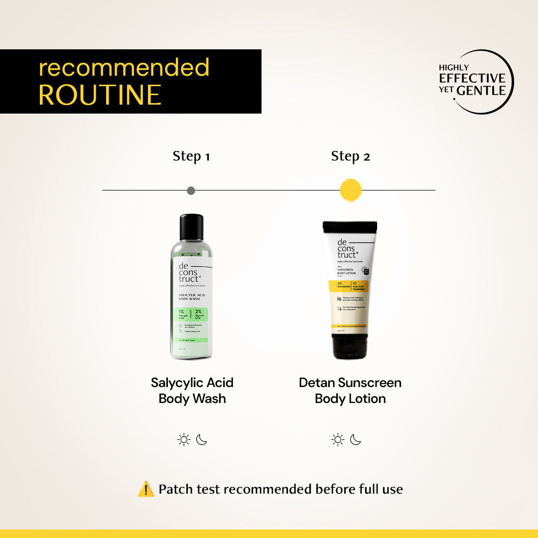 Detan Sunscreen Body Lotion, SPF 50 PA++++, Brightens & Protects
