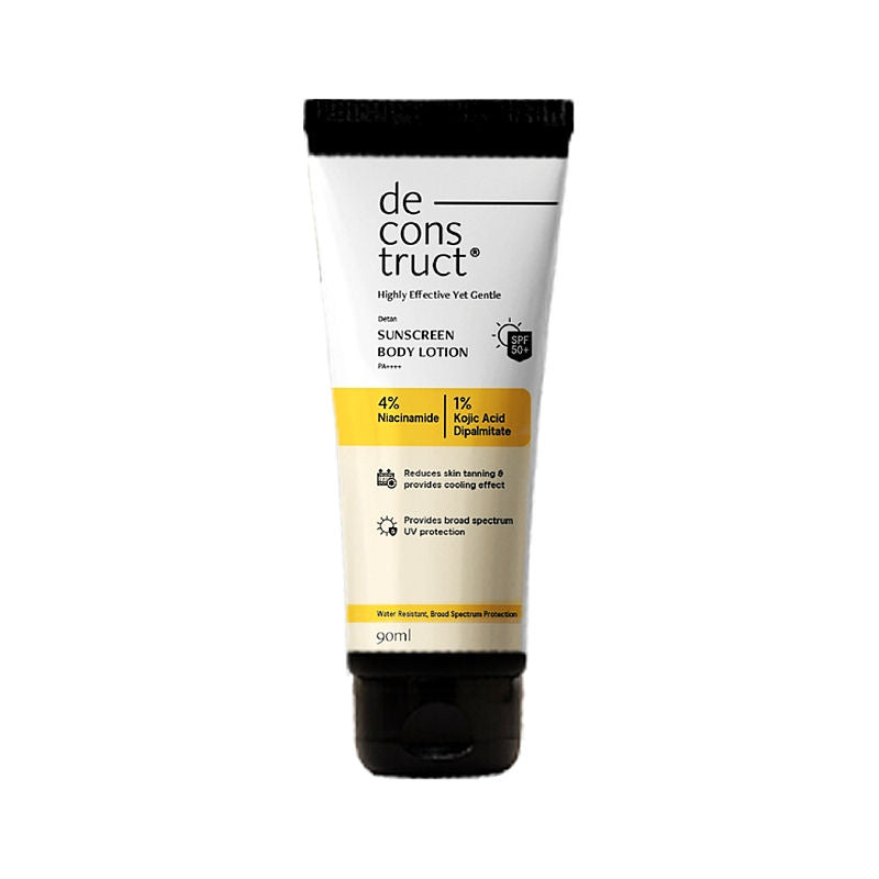Detan Sunscreen Body Lotion, SPF 50 PA++++, Brightens & Protects