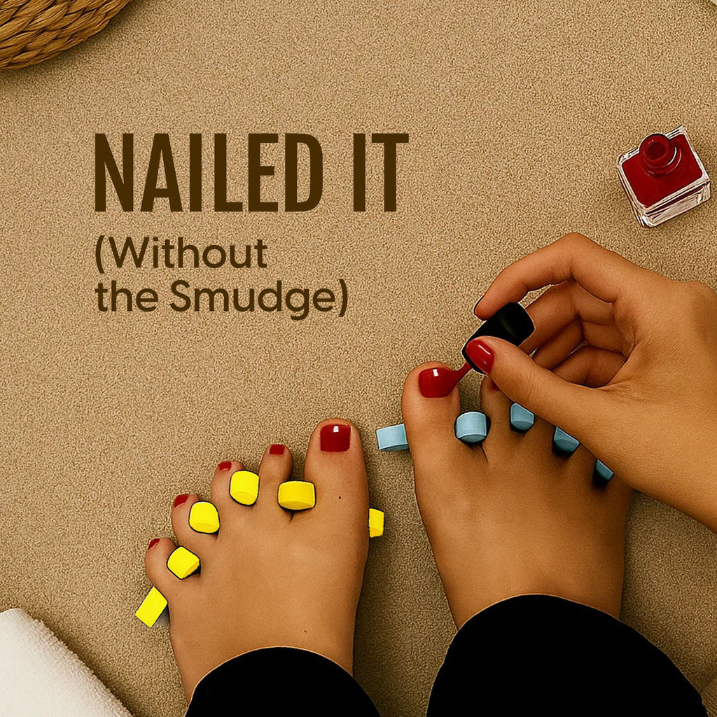 Toe Separators for Pedicure Toenail Divider Foot Finger Spacer Nail Polish Paint Protector