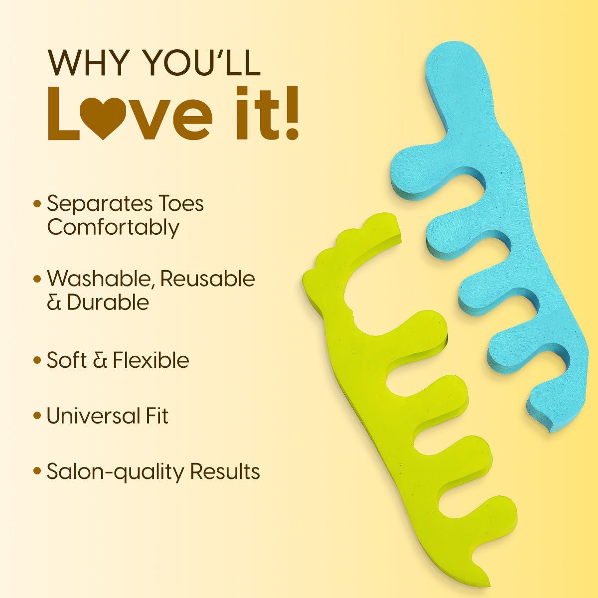 Toe Separators for Pedicure Toenail Divider Foot Finger Spacer Nail Polish Paint Protector
