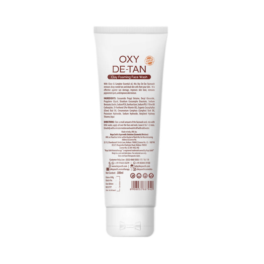 Oxy De Tan Clay Foaming Face Wash