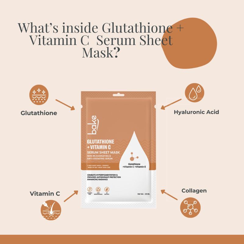 L-Glutathione Sheet Mask For Glowing Skin