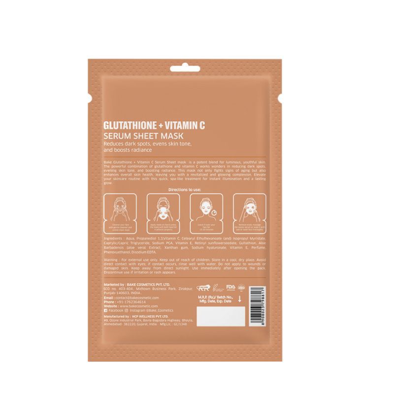 L-Glutathione Sheet Mask For Glowing Skin