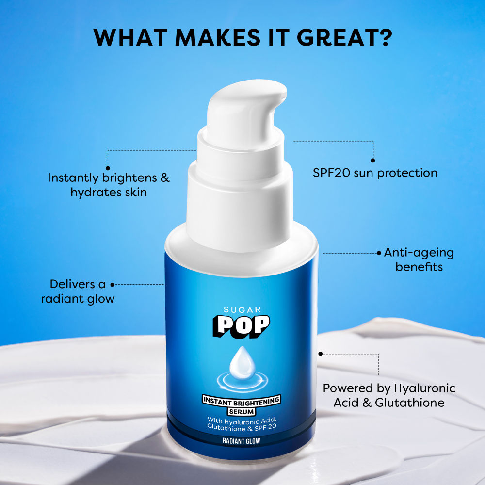 Instant Brightening Serum With Hyaluronic Acid And Glutathione SPF 20