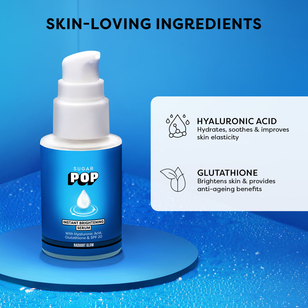 Instant Brightening Serum With Hyaluronic Acid And Glutathione SPF 20