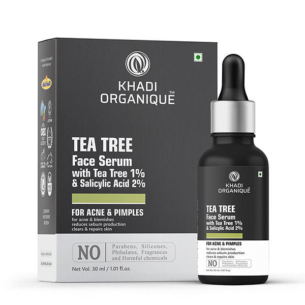 Tea Tree Face Serum With Tea Tree 1% + Salicylic Acid 2% For Acne & Blemishes