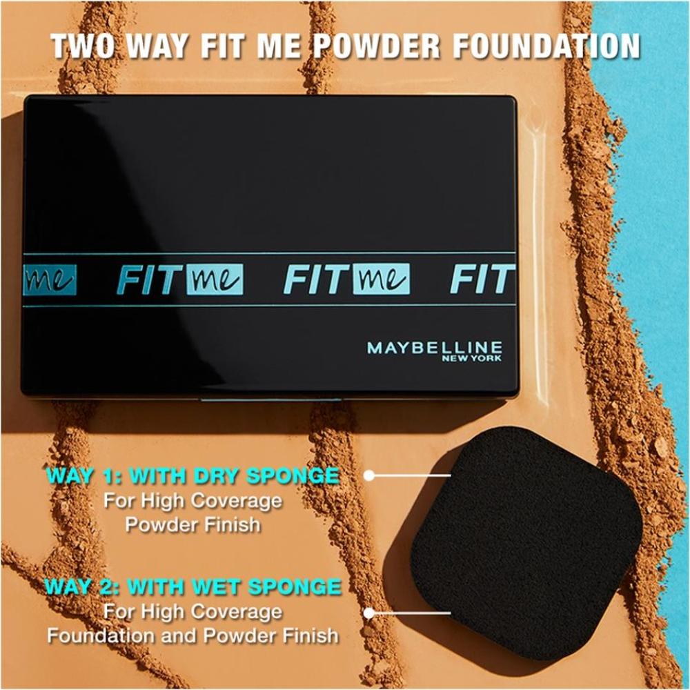 Fit Me Ultimate Powder Foundation, 24 hr Oil Control + SPF 44 - Porcelain