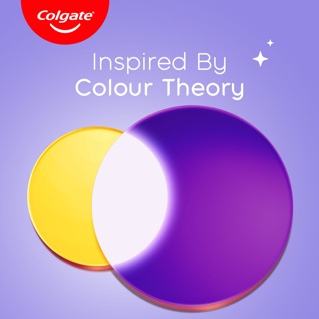 Visible White Purple Toothpaste for Color-Corrects Yellow Tones Saver Pack